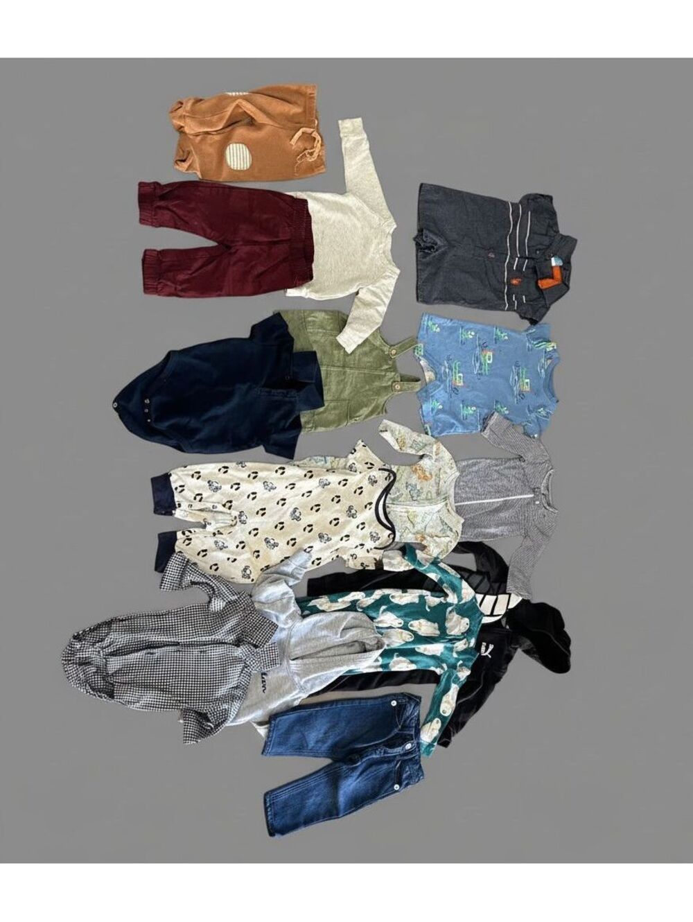 Baby Boy Cloth Bundle Set 6-9M, 9M, 12M Months New and Gently Used 15 Pcs
